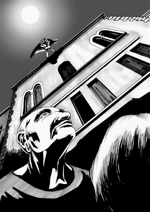 Illustration von Chris Schlucht zu HELDEN DER NACHT